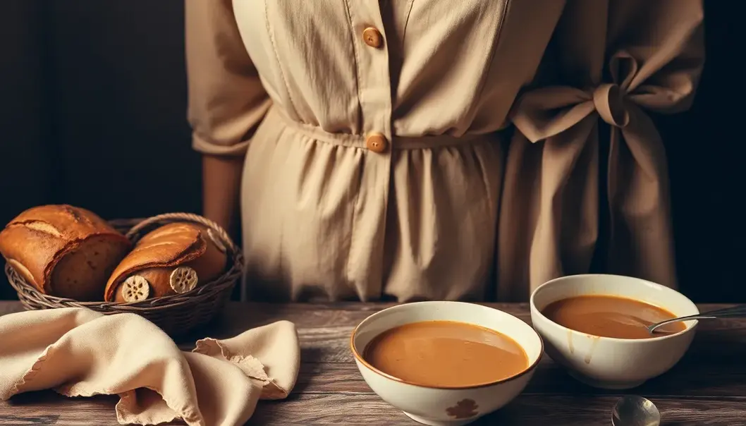 Fashion on a Plate: The Chic Science of Comfort Food Juxtaposition of rich fabric textures with comfort foods showcasing similar tactile qualities.